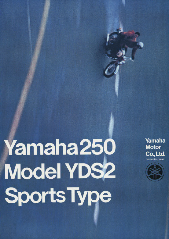 Yamaha 250 Model YDS2 SportsType. Poster. Graphic Designer: Kitai Saburo.
