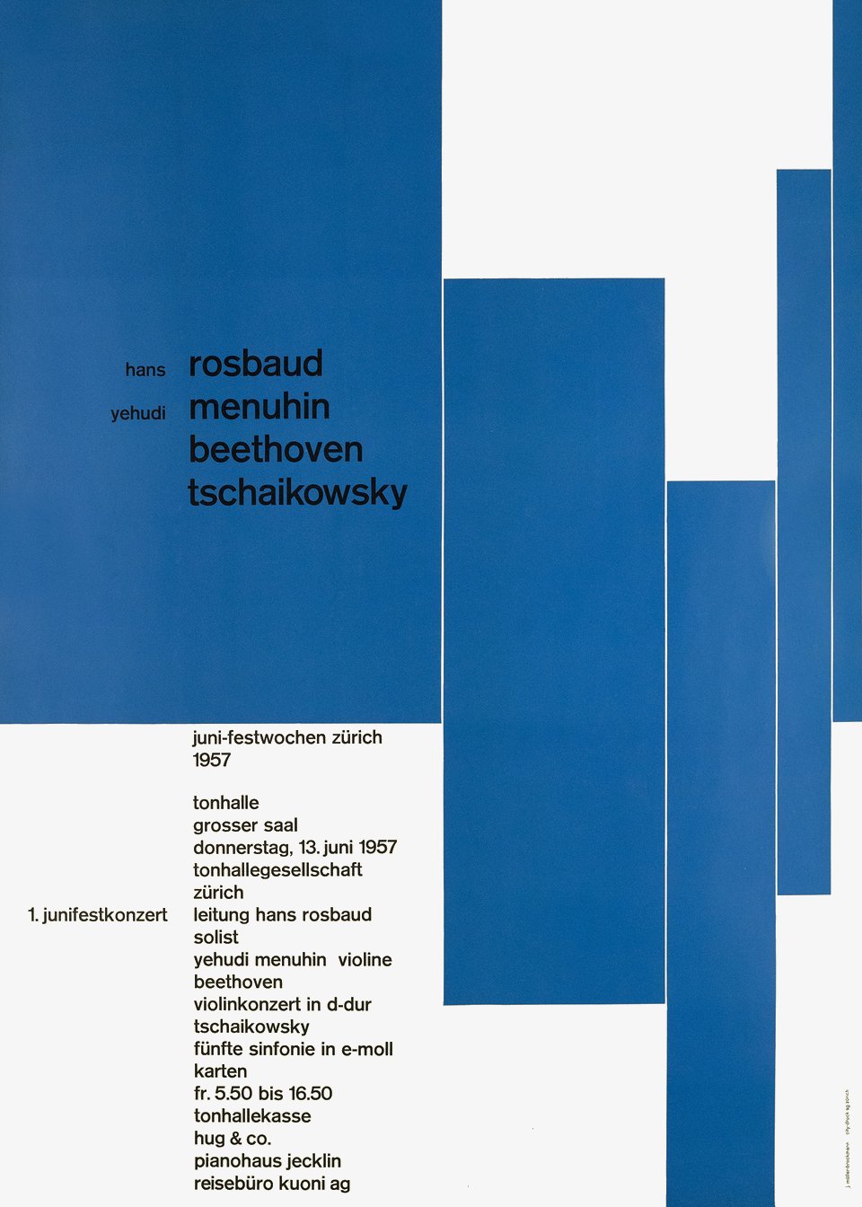 Josef Müller-Brockmann: Juni-Festwochen / Zürich / 1957