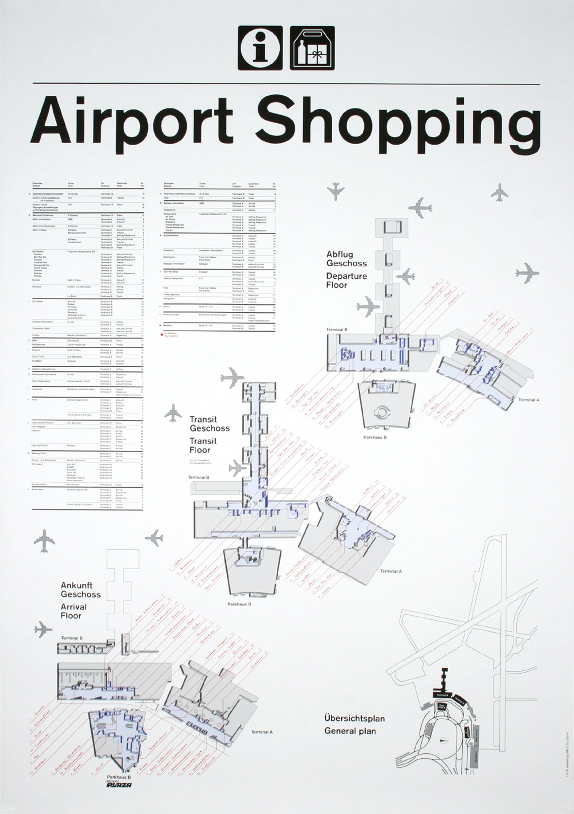 Josef Müller-Brockmann: Airport Shopping / 1976