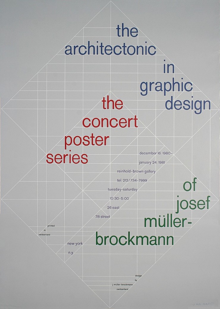Josef Müller-Brockmann: The concert poster series of Josef Müller-Brockmann / 1980
