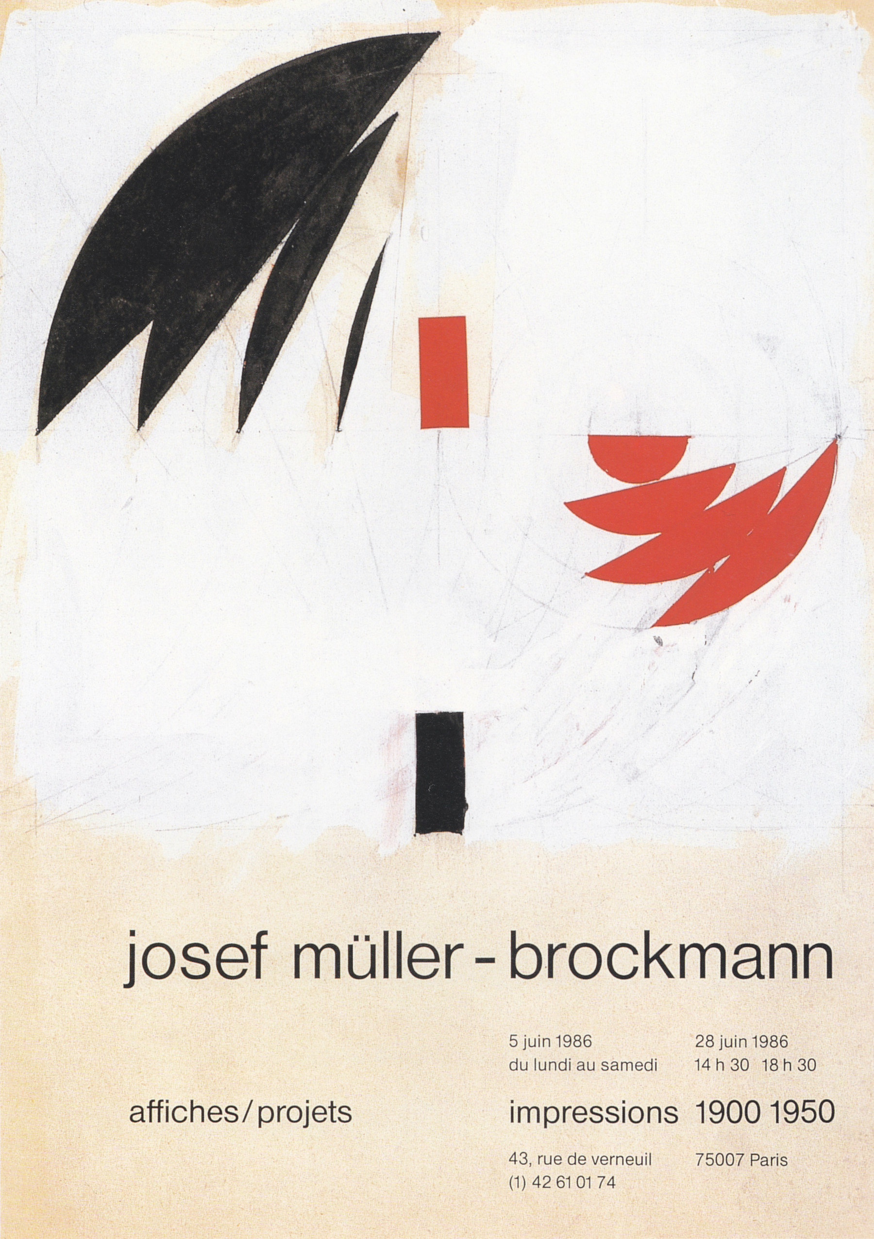 Josef Müller-Brockmann: Affiches / Projets Impressions 1900–1950 / 1986 