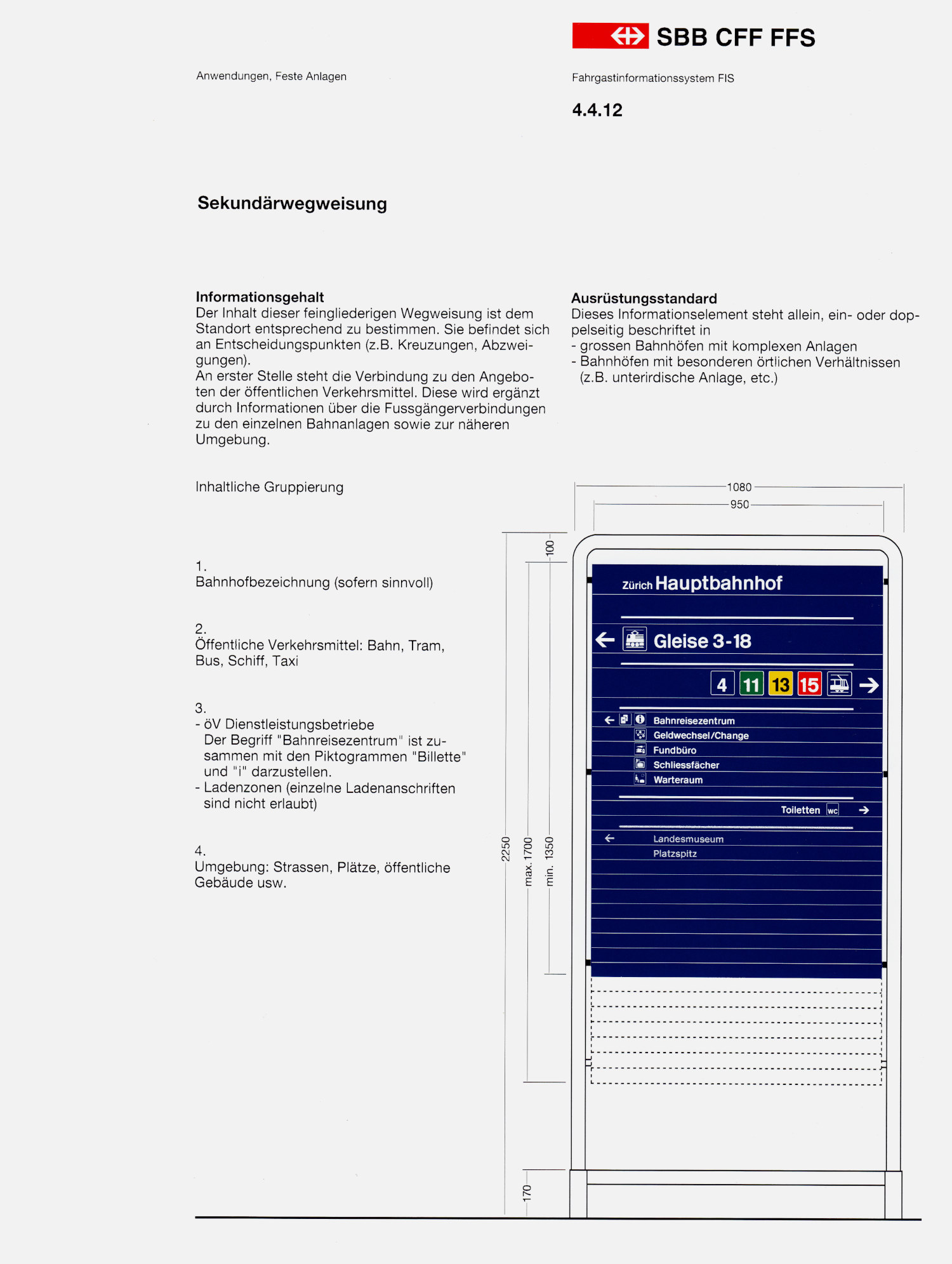 Josef Müller-Brockmann: SBB CFF FFS – Visuelles Informationssystem in Bahnhöfen und Stationen.