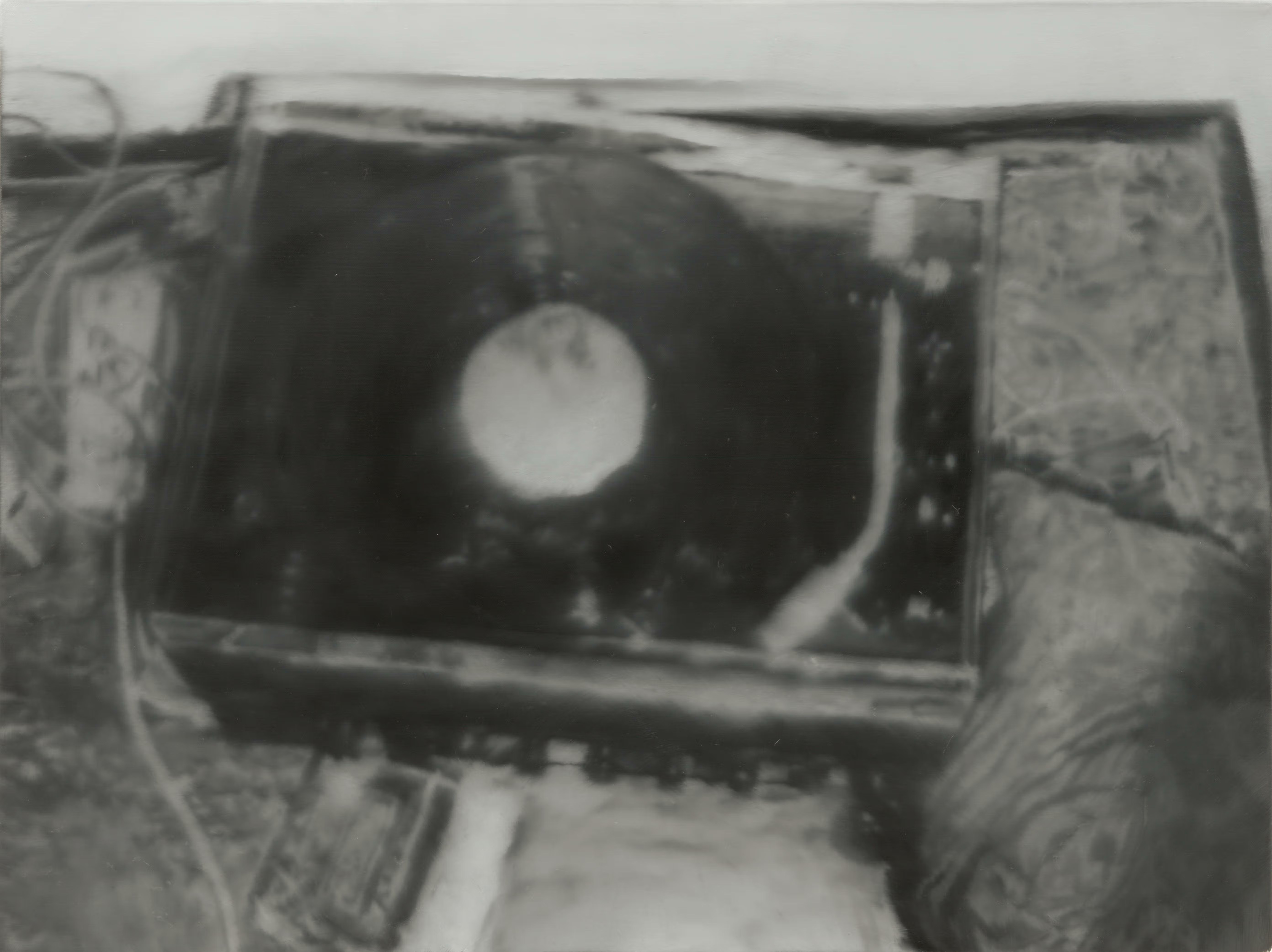 Gerhard Richter: Record Player (Plattenspieler) – 62 × 83 cm, oil on canvas, 1988.