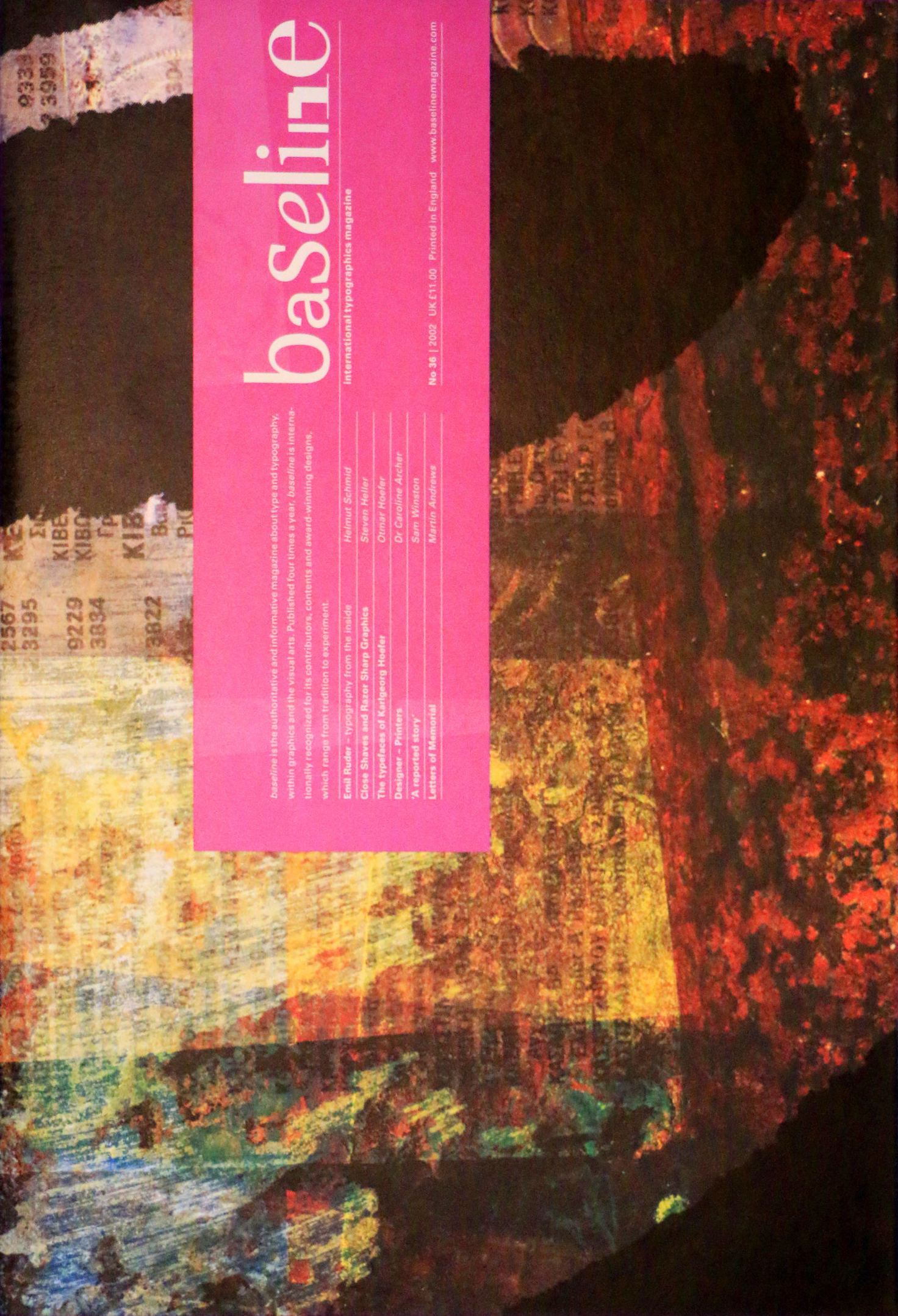 Baseline International Typographics Magazine, no. 36. 