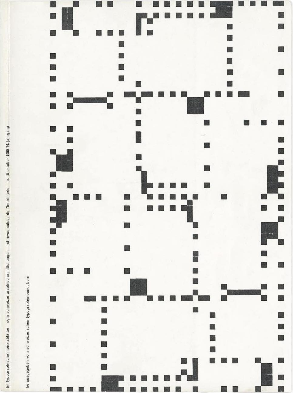 Emil Ruder: TM Typographische Monatsblätter, 10, 1955. 31 x 22.9 cm