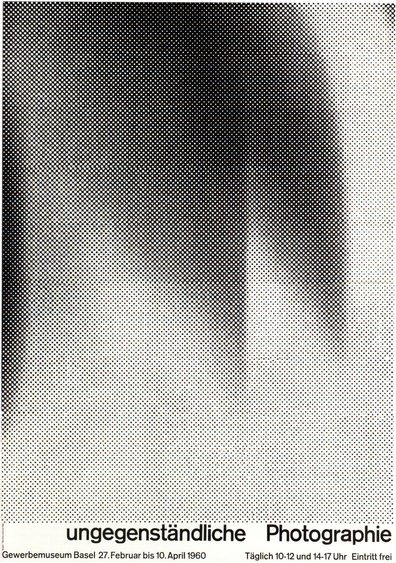 Emil Ruder: ungegenständliche Photographie. Gewerbemuseum Basel 1960. Linocut 128 × 90.5 cm