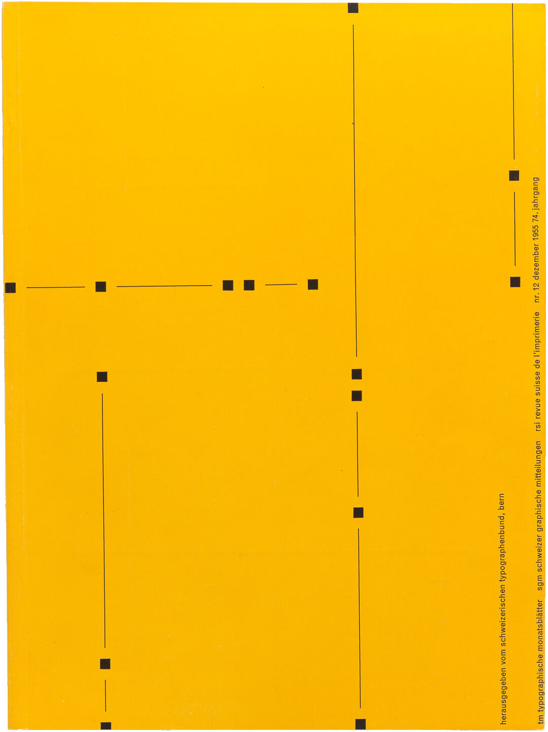 Emil Ruder: TM Typographische Monatsblätter, 12, 1955. 31 x 22.9 cm