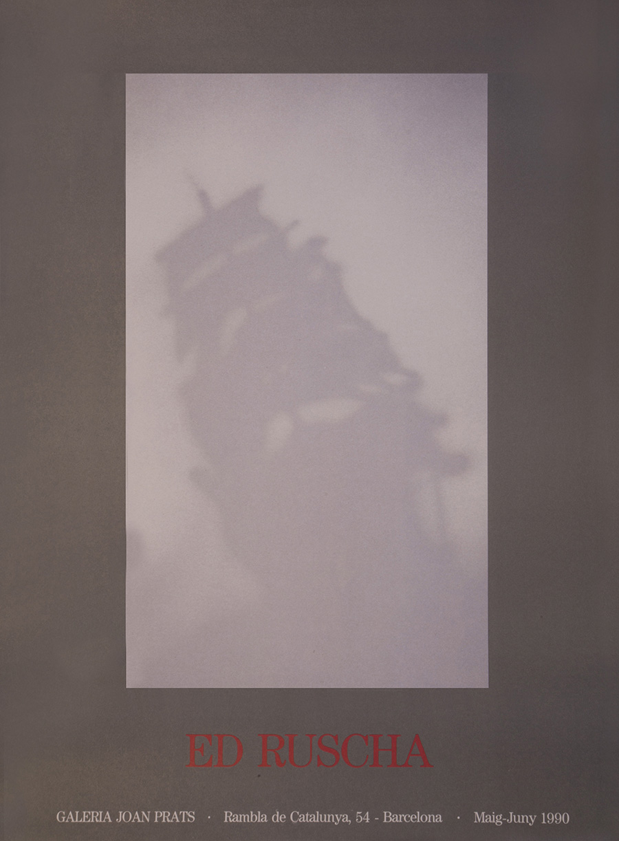 Edward Ruscha: Obra Sobre Paper. Galeria Joan Prats, Barcelona. 1990.