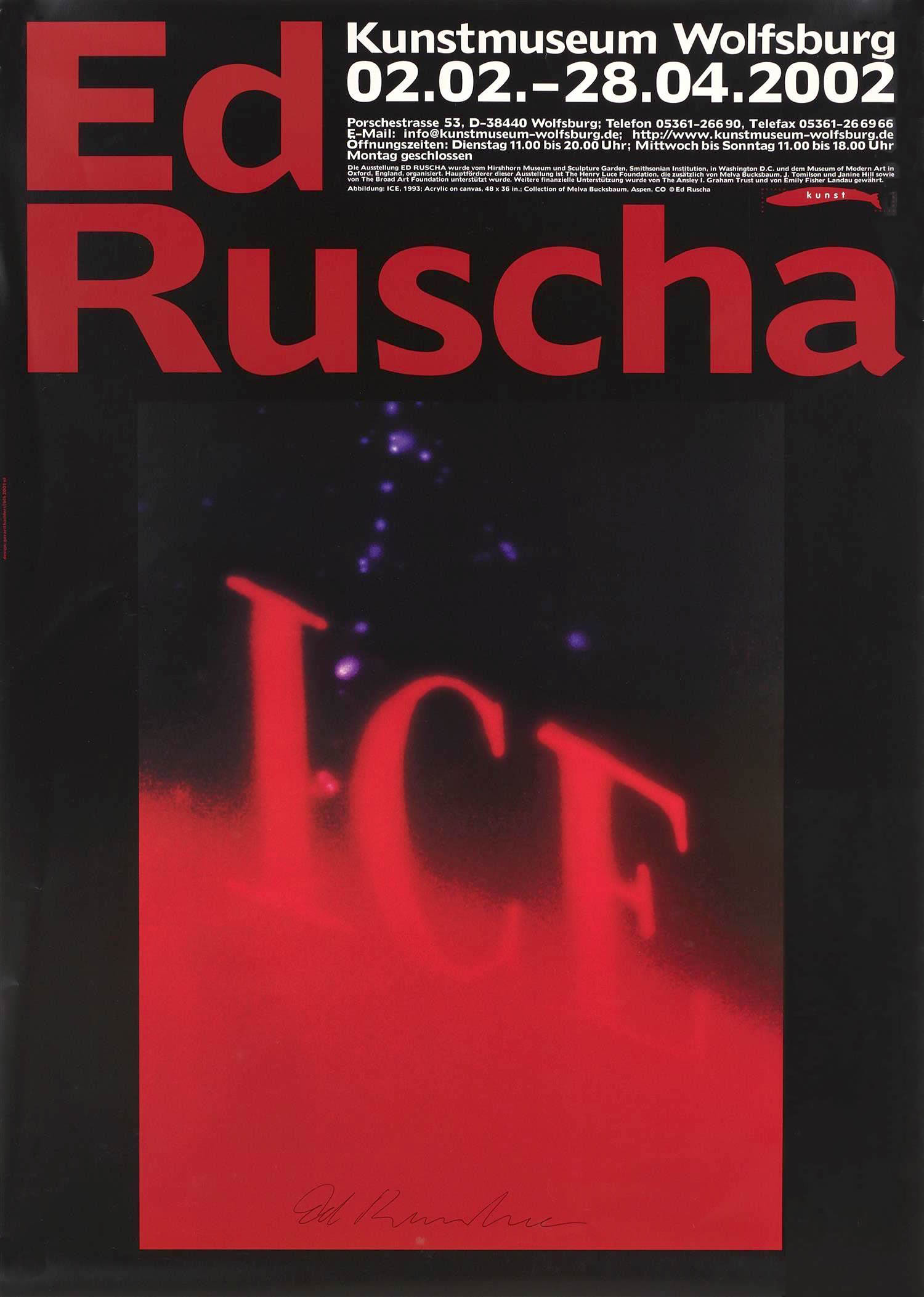 Ed Ruscha: Kunstmuseum Wolfsburg, Wolfsburg. 2002.