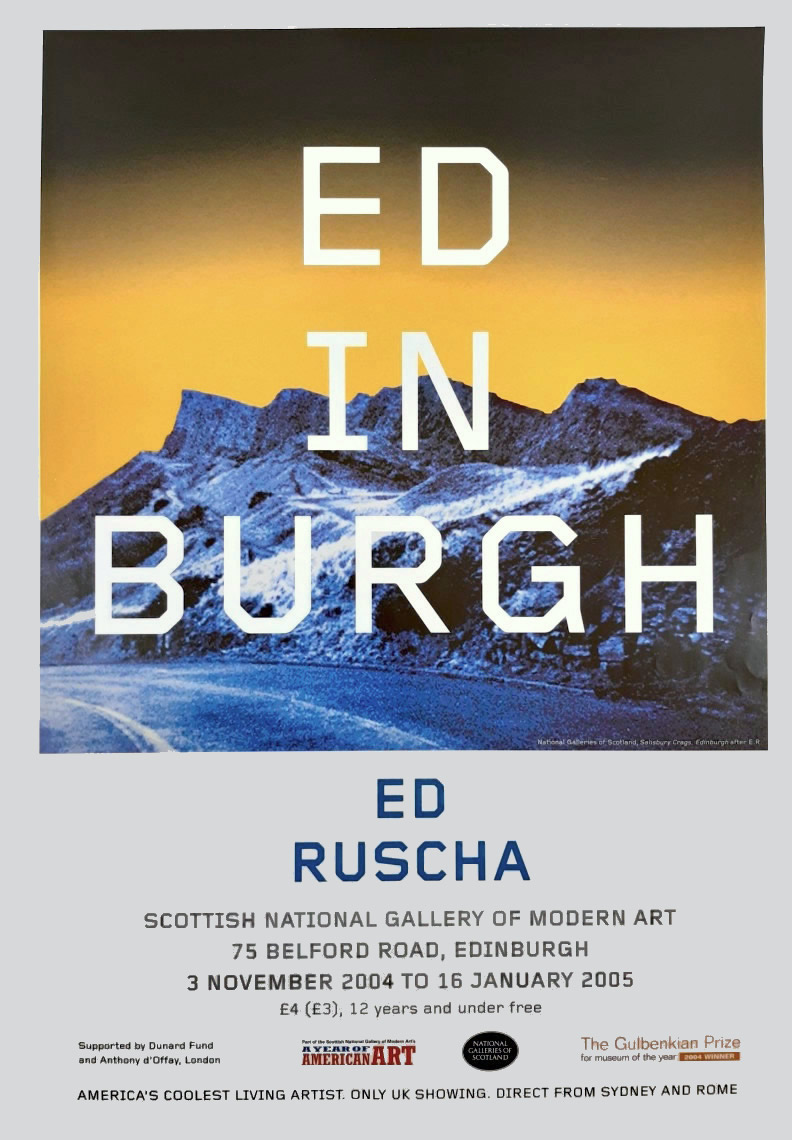Ed Ruscha: Scottish National Gallery of Modern Art, Edinburgh. 2004.