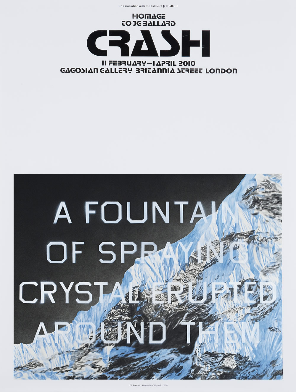 Crash: Homage to JG Ballard. Gagosian Gallery, Britannia Street, London. 2010.