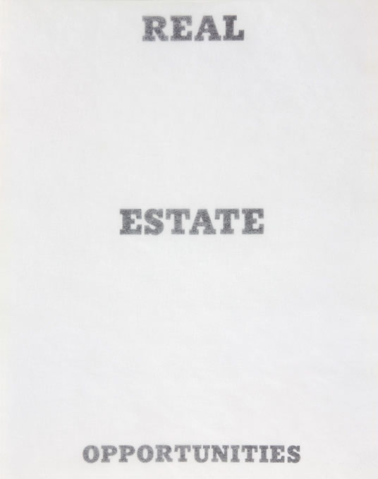 Real Estate Opportunities / Edward Ruscha
