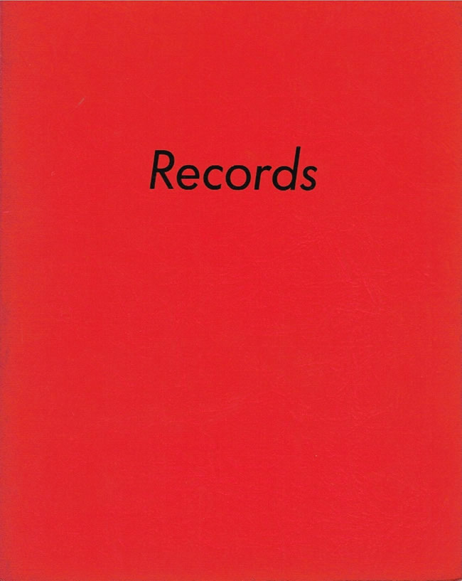 Records / Edward Ruscha