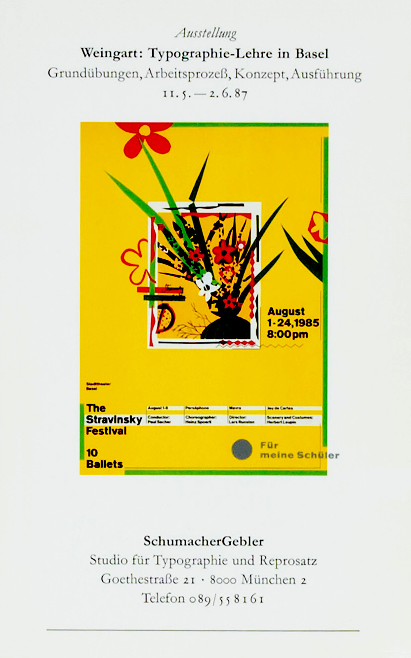 Wolfgang Weingart, Typographie-Lehre in Basel