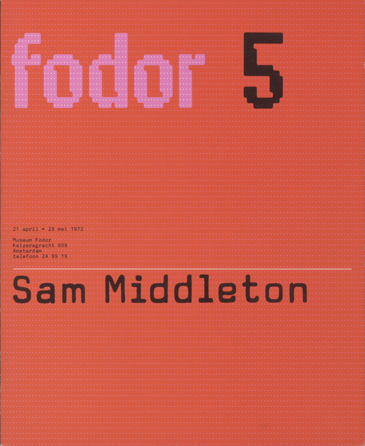 Wim Crouwel: Fodor. Catalogue. 1972–1977