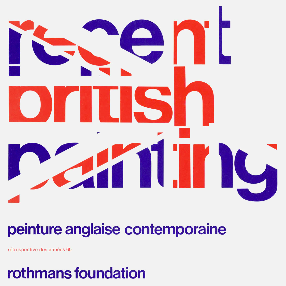 Wim Crouwel: Recent British painting. Catalogue. 1974
