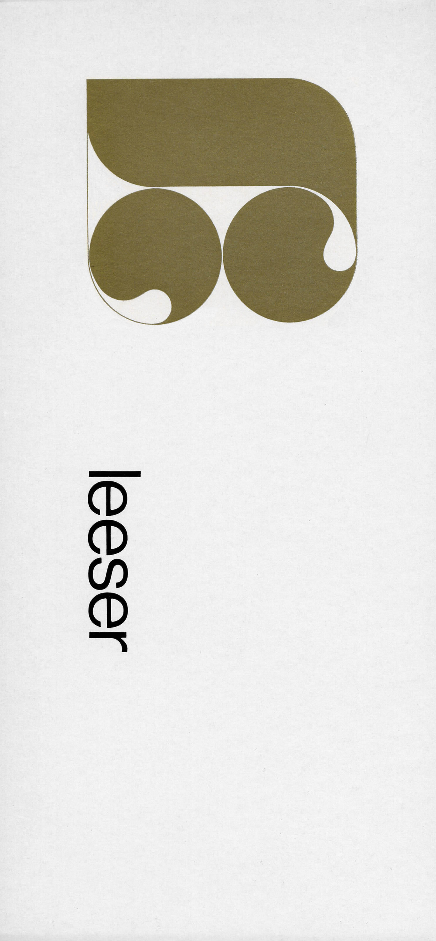 Wim Crouwel: Leeser. 1967