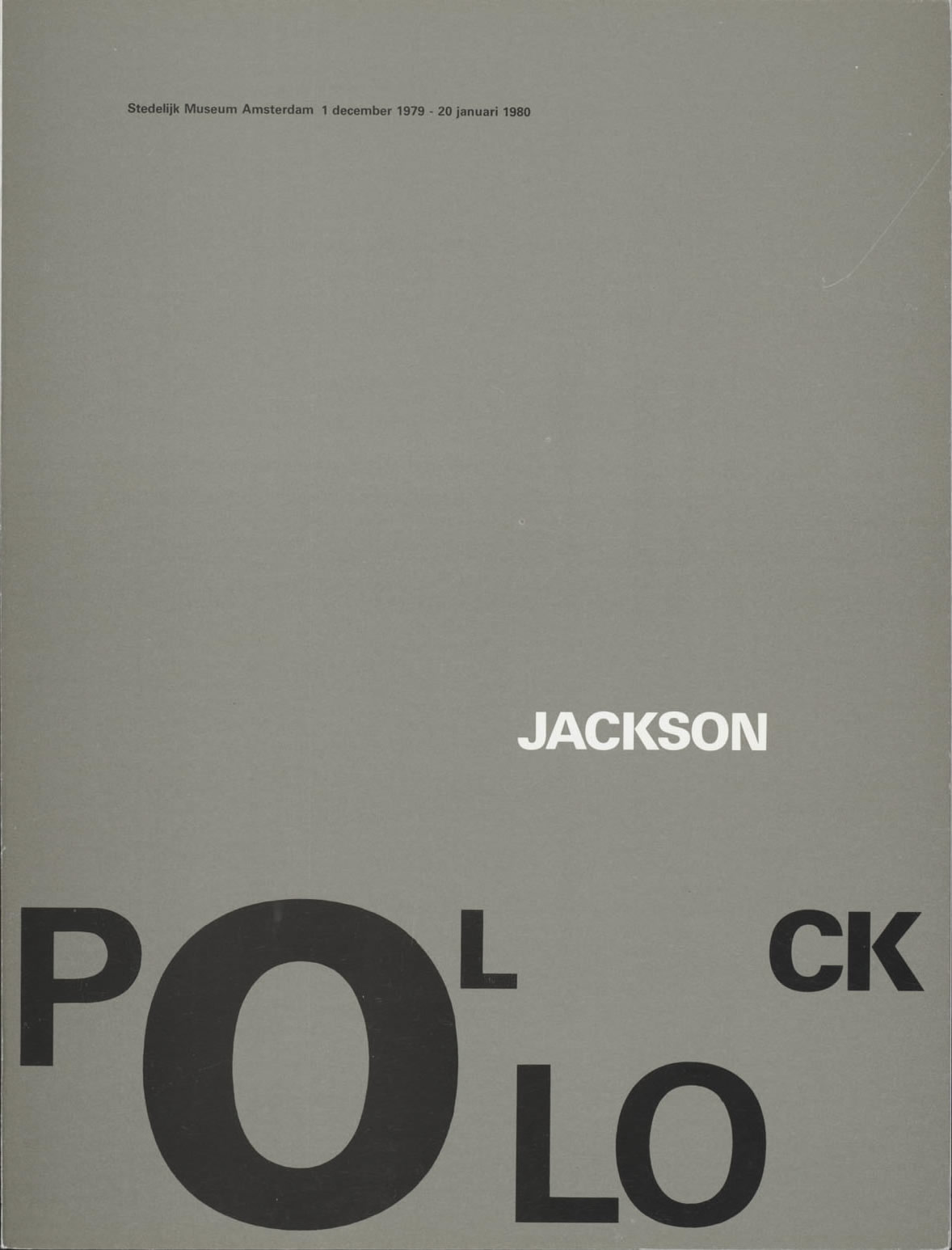 Wim Crouwel: Jackson Pollock. Catalogue. 1979