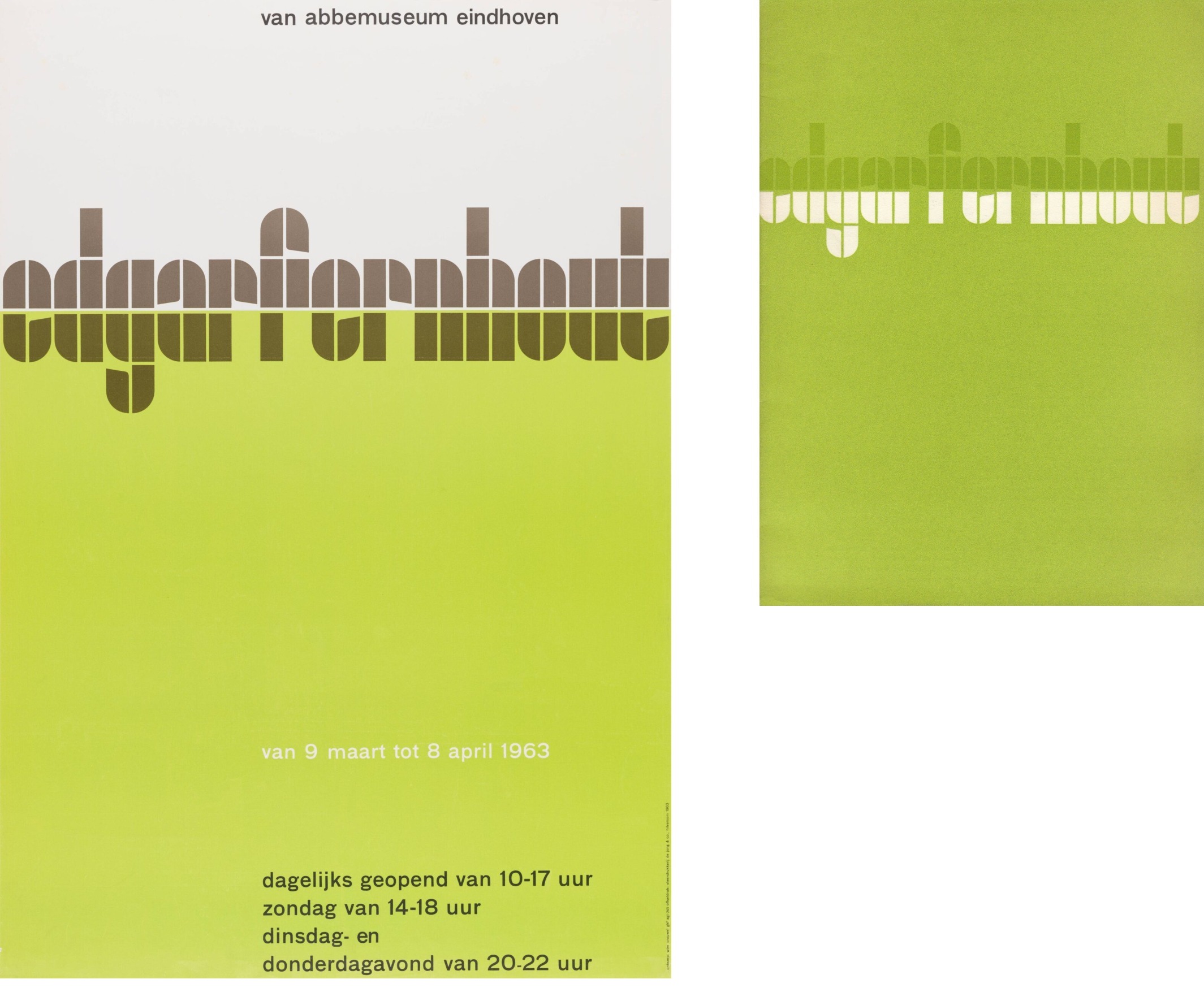 Wim Crouwel: Edgar Fernhout, Van Abbemuseum poster