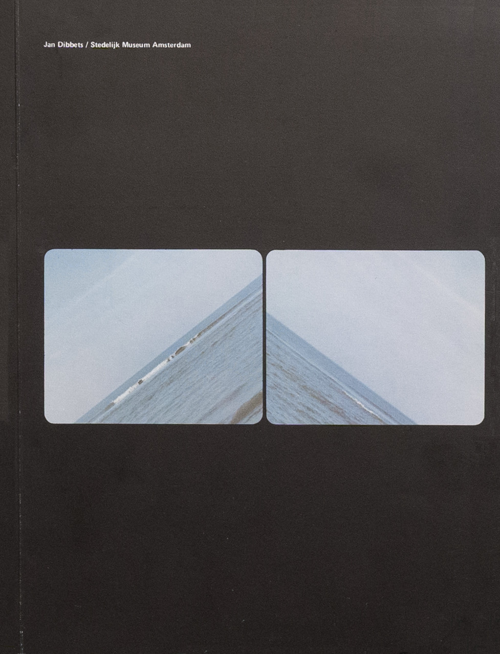 Wim Crouwel, cover for Jan Dibbets catalog, Stedelijk Museum, 1972