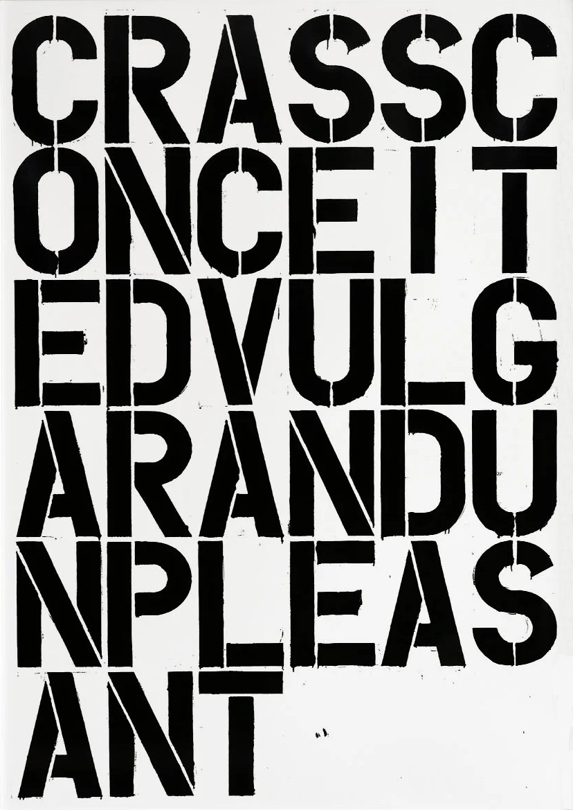 Christopher Wool. Untitled (W38). 1996