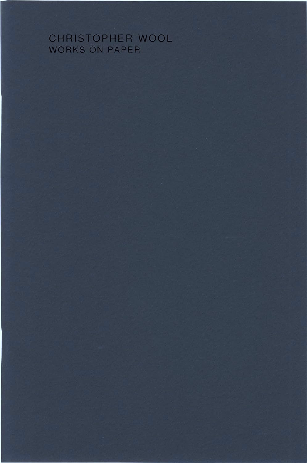 Works On Paper / Christopher Wool