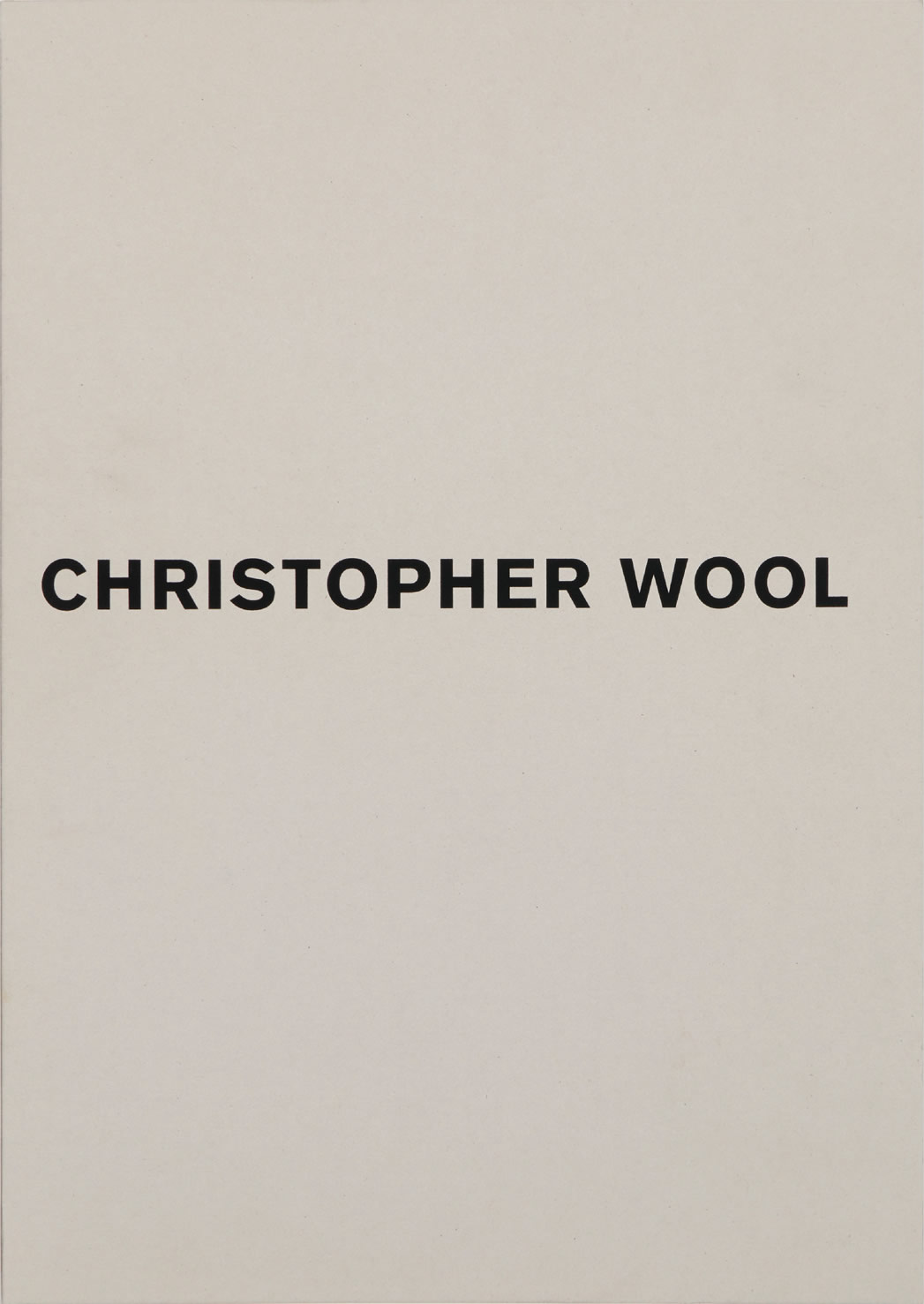 Christopher Wool