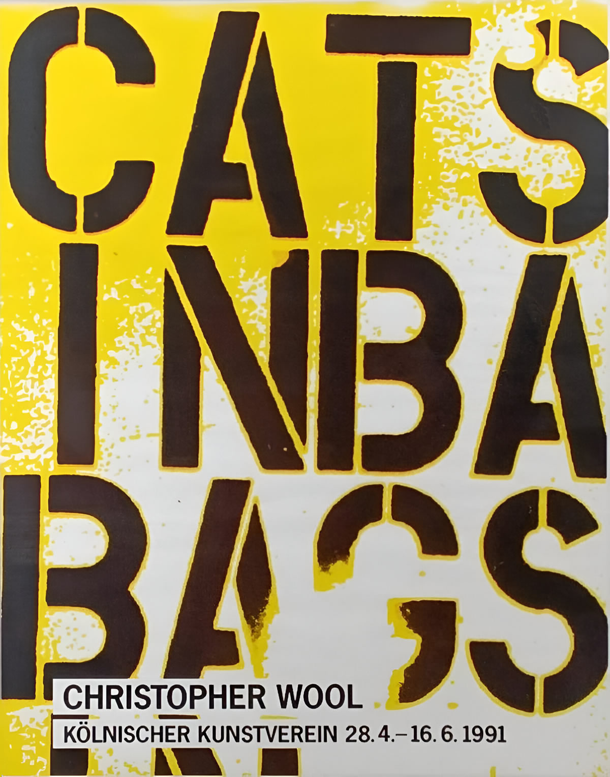 Christopher Wool: Kölnischer Kunstverein, Köln. 1991.