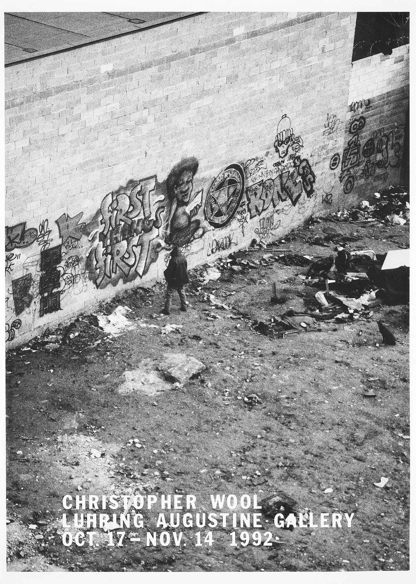 Christopher Wool: Luhring Augustine Gallery, New York. 1992.